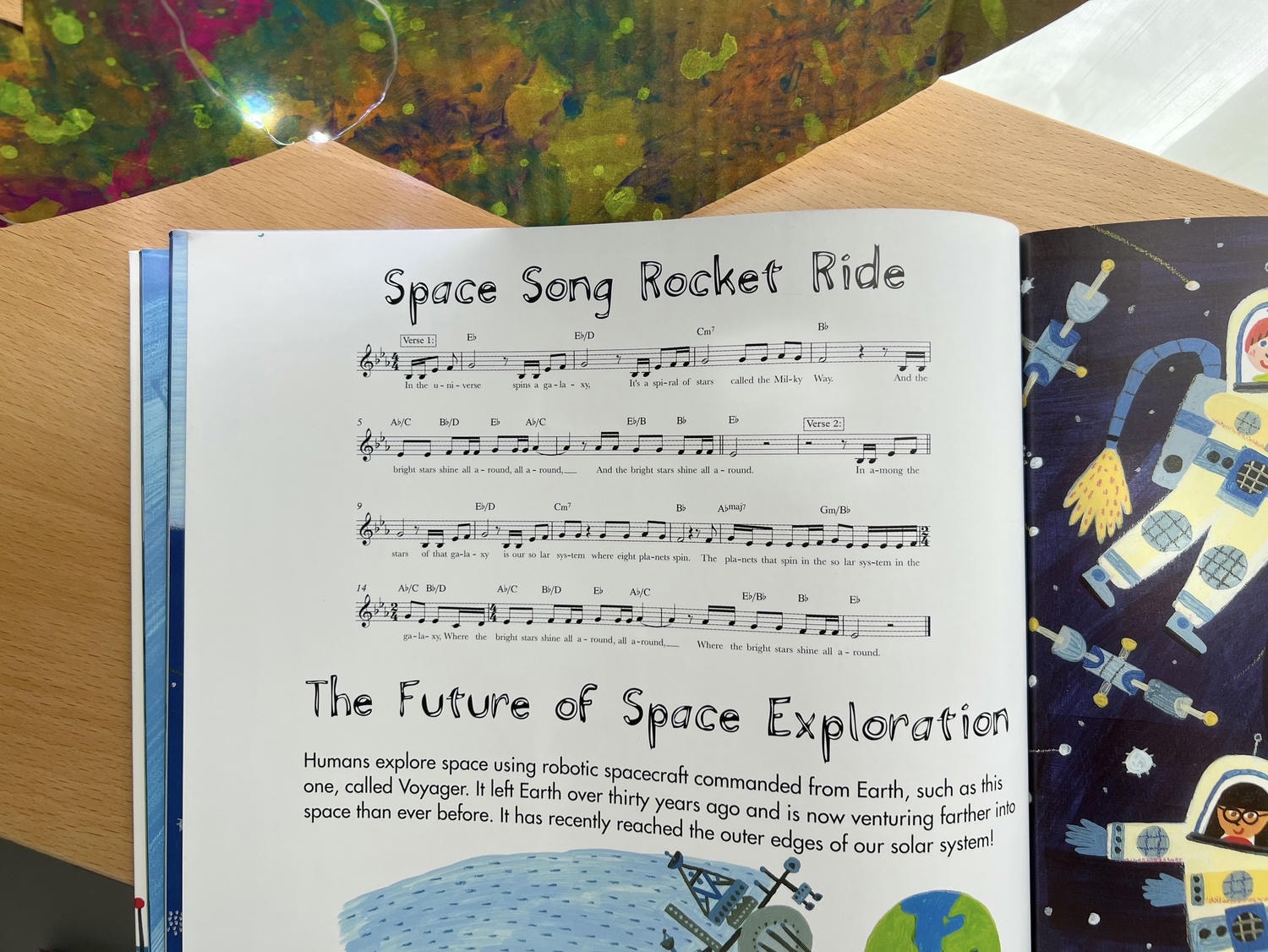 孩子的太空冒險之旅:《Space Song Rocket Ride》有聲書繪本推薦 - 第6張圖