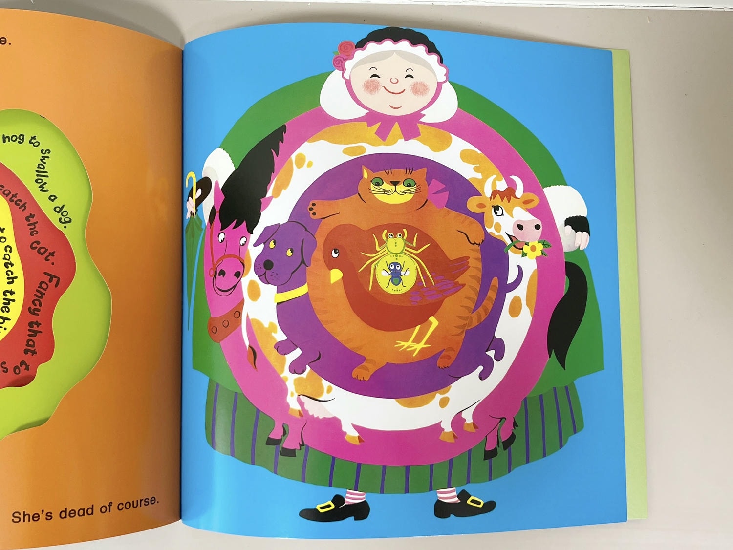 有聲書推薦《There Was an Old Lady Who Swallowed a Fly》:經典童謠與創意互動的完美結合 - 第6張圖